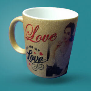 Personalized Glitter mug