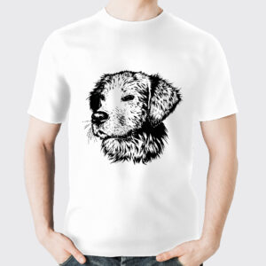 Black Tees with Dog sketch