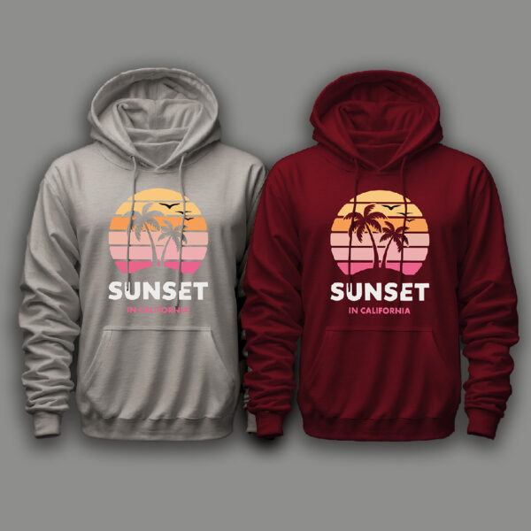 Hoodie Sunset in California